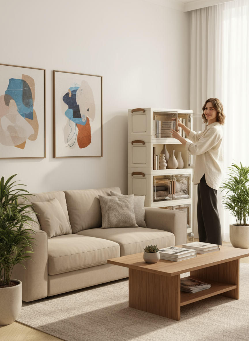 Home Smart Multi-Purpose Foldable Storage Cabinet