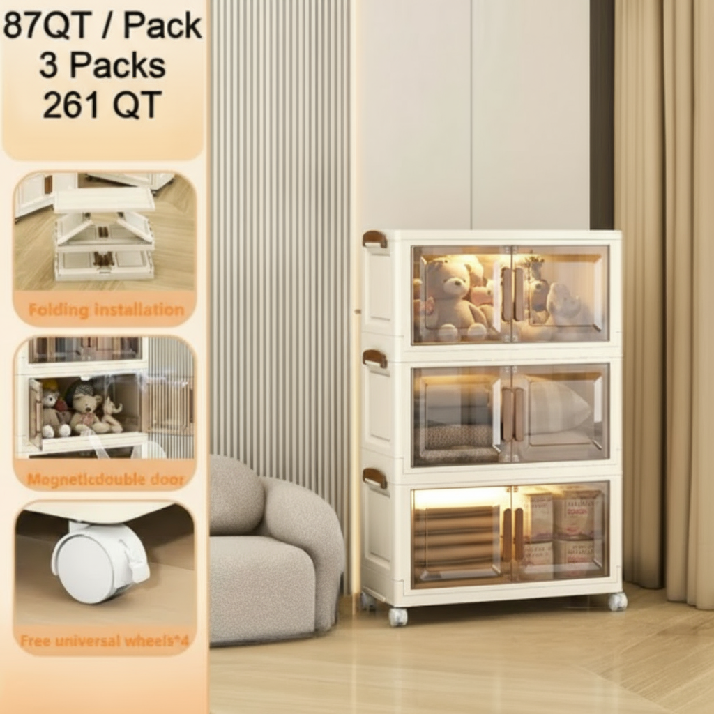 Home Smart Multi-Purpose Foldable Storage Cabinet